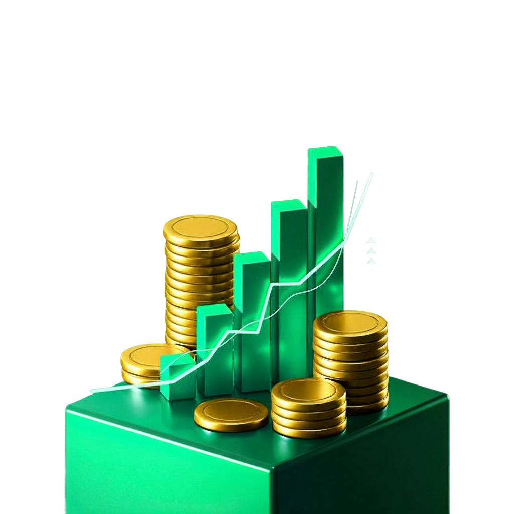 Financial growth illustration